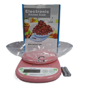 Food Kitchen Bowl Scale,1g-5000g Digital Ounces and Grams for Cooking, Baking, Meal Prep, Dieting, and Weight Loss-Pink&5.83*7.68inch